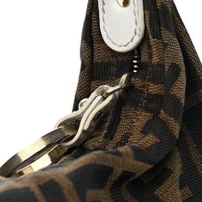 Fendi Zucca Hobo Tobacco White 14 of 14
