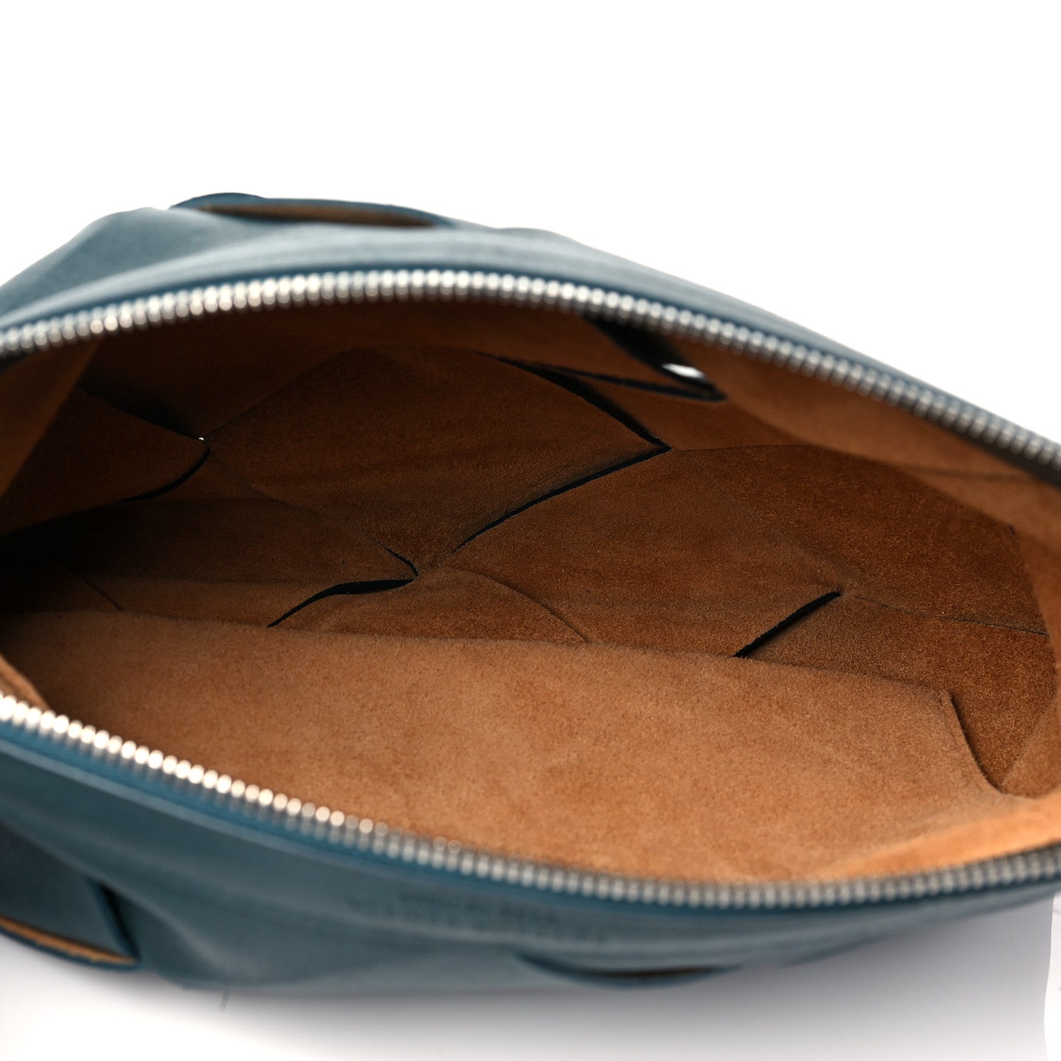 Bottega Veneta Nappa Maxi Intreccio Woven Pouch Clutch Raintree 5 of 8