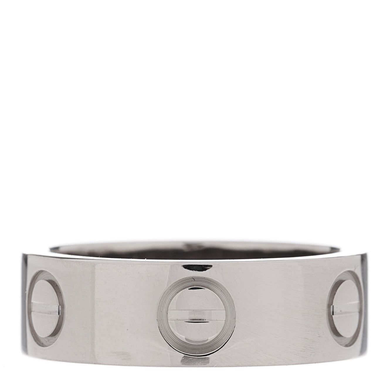 18K White Gold 5.5mm LOVE Ring 48 4.5