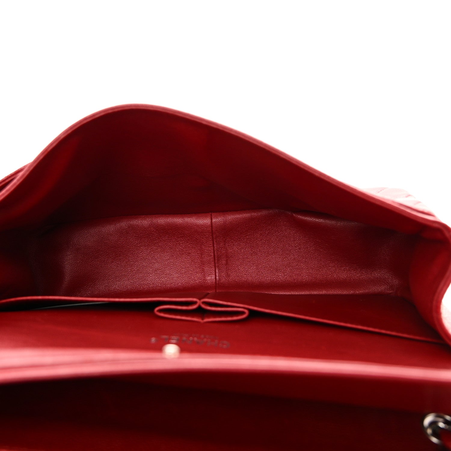 Chanel Caviar Quilted Jumbo Double Flap Dark Red 5 of 10