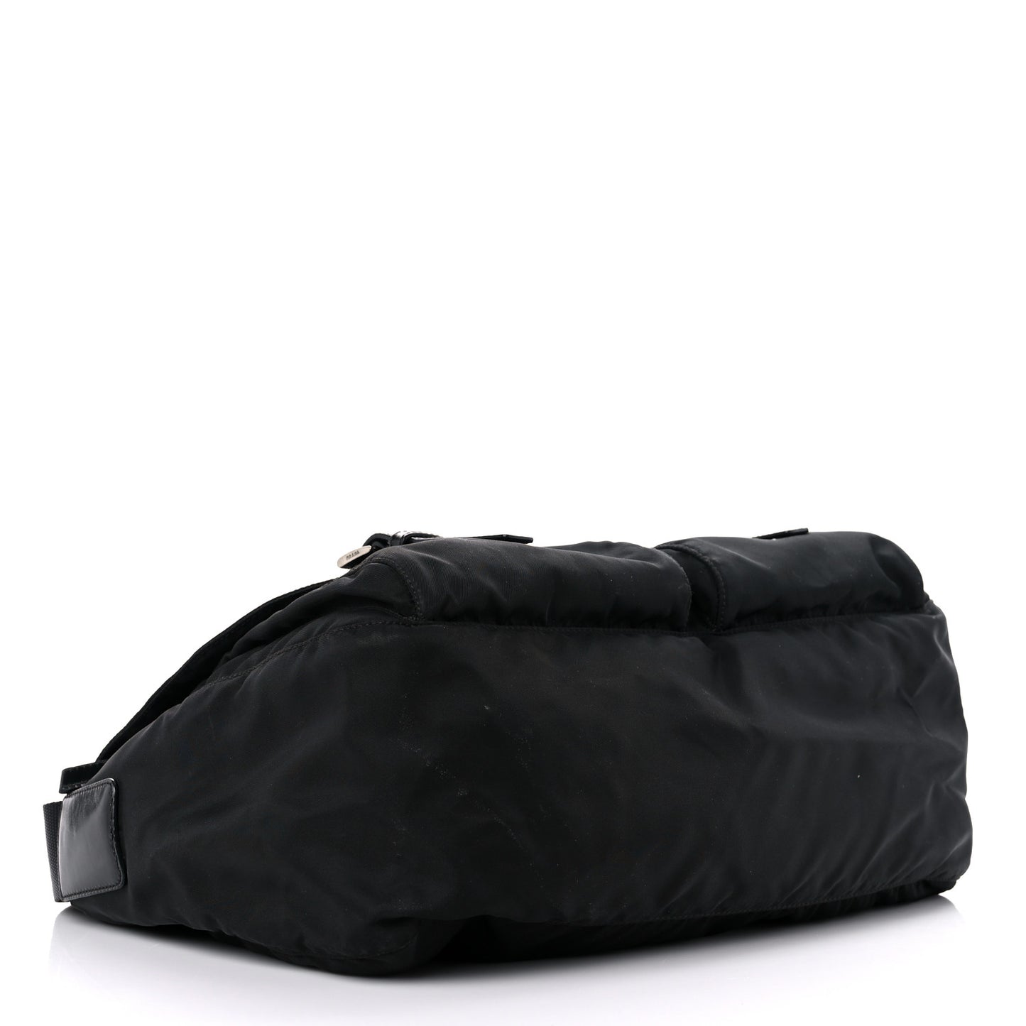 Nylon Vela Messenger Bag Black