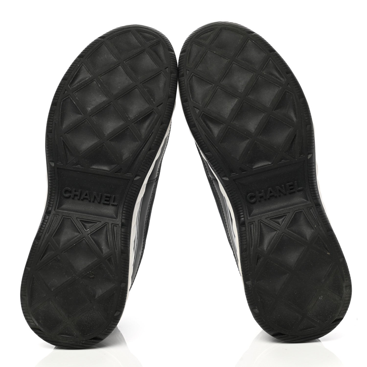 Chanel Velvet Calfskin Mixed Fibers CC Sneakers 38 Black 5 of 11