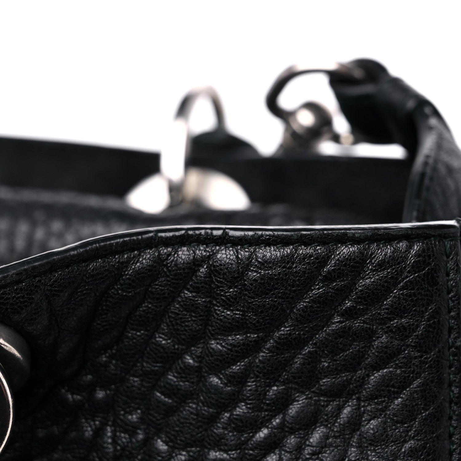 Christian Dior Canyon Grained Lambskin Large Lady Dior Black 17 of 17