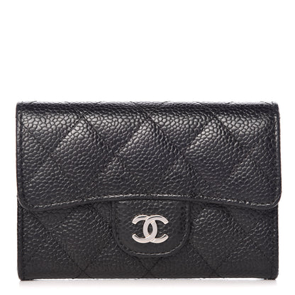 Chanel Caviar Quilted Flap Card Holder Black 1 of 8