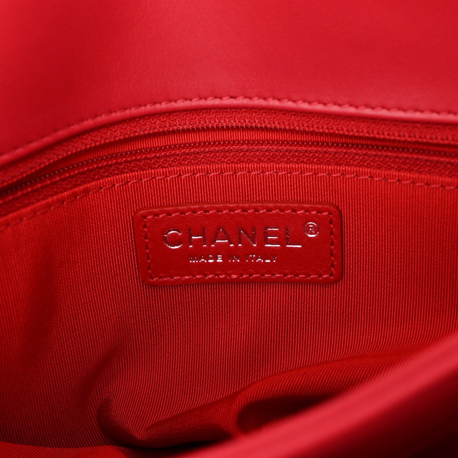 Chanel Calfskin Small Tramezzo Flap Red 6 of 12