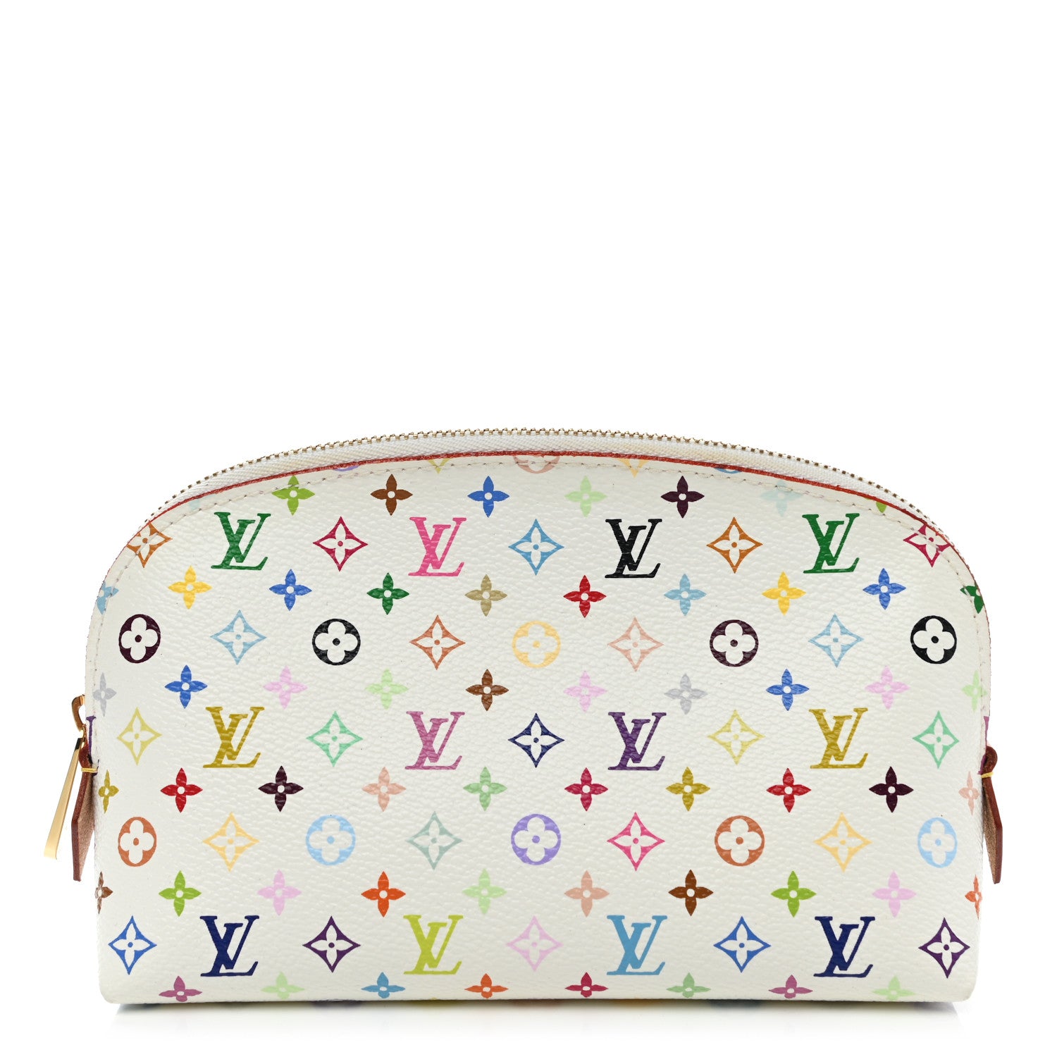 Louis Vuitton Monogram Multicolor Cosmetic Pouch White Litchi 1 of 7