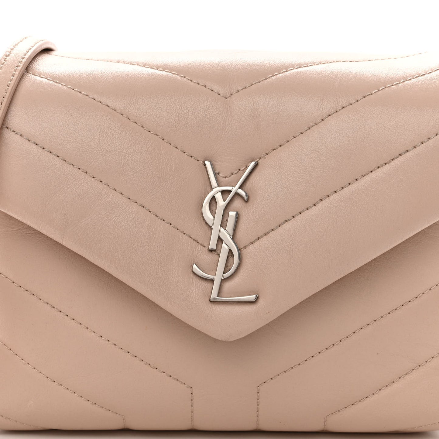 Calfskin Y Quilted Monogram Toy Loulou Crossbody Bag Marble Pink