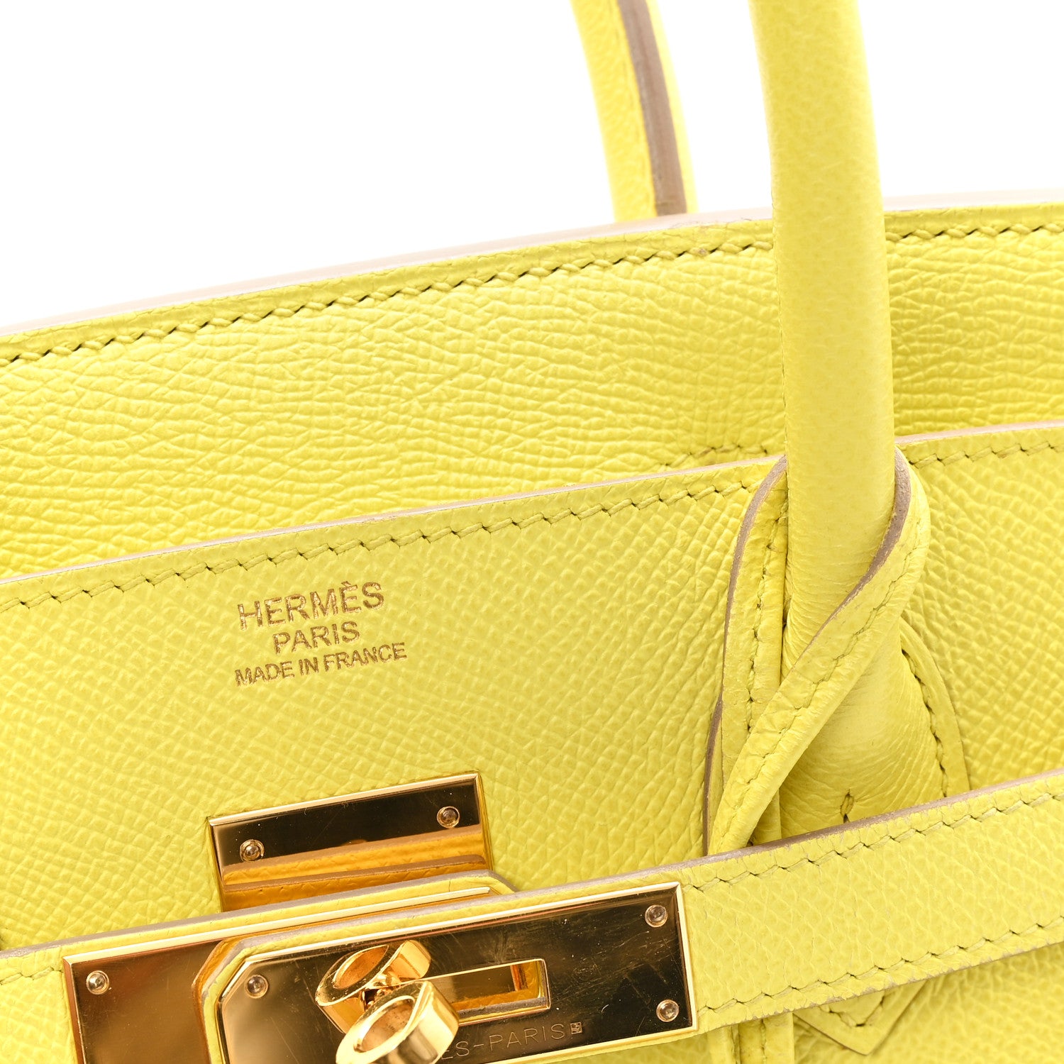 Hermes Epsom BIRKIN 30 Lime 6 of 11