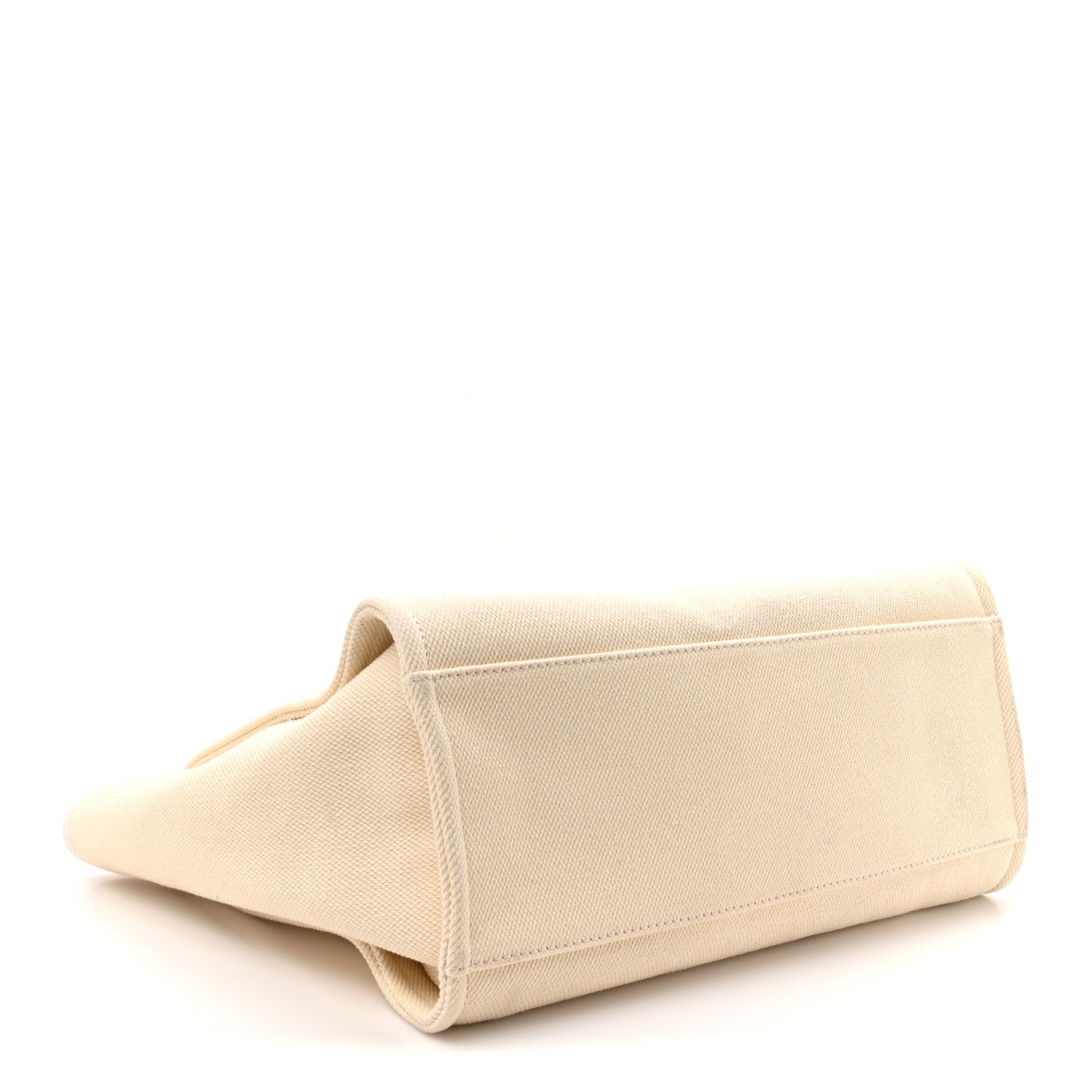 Chanel Canvas Pearl Medium Deauville Tote Ecru Beige 4 of 10