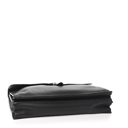 Hermes Taurillon Clemence Sac a Depeche 38 Briefcase Black 3 of 13