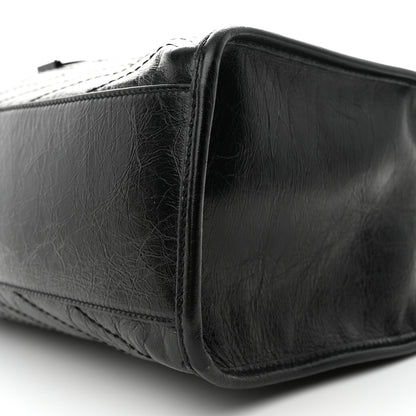 Saint Laurent Crinkled Calfskin Matelasse Monogram Large Niki Shopper Tote Black 10 of 12