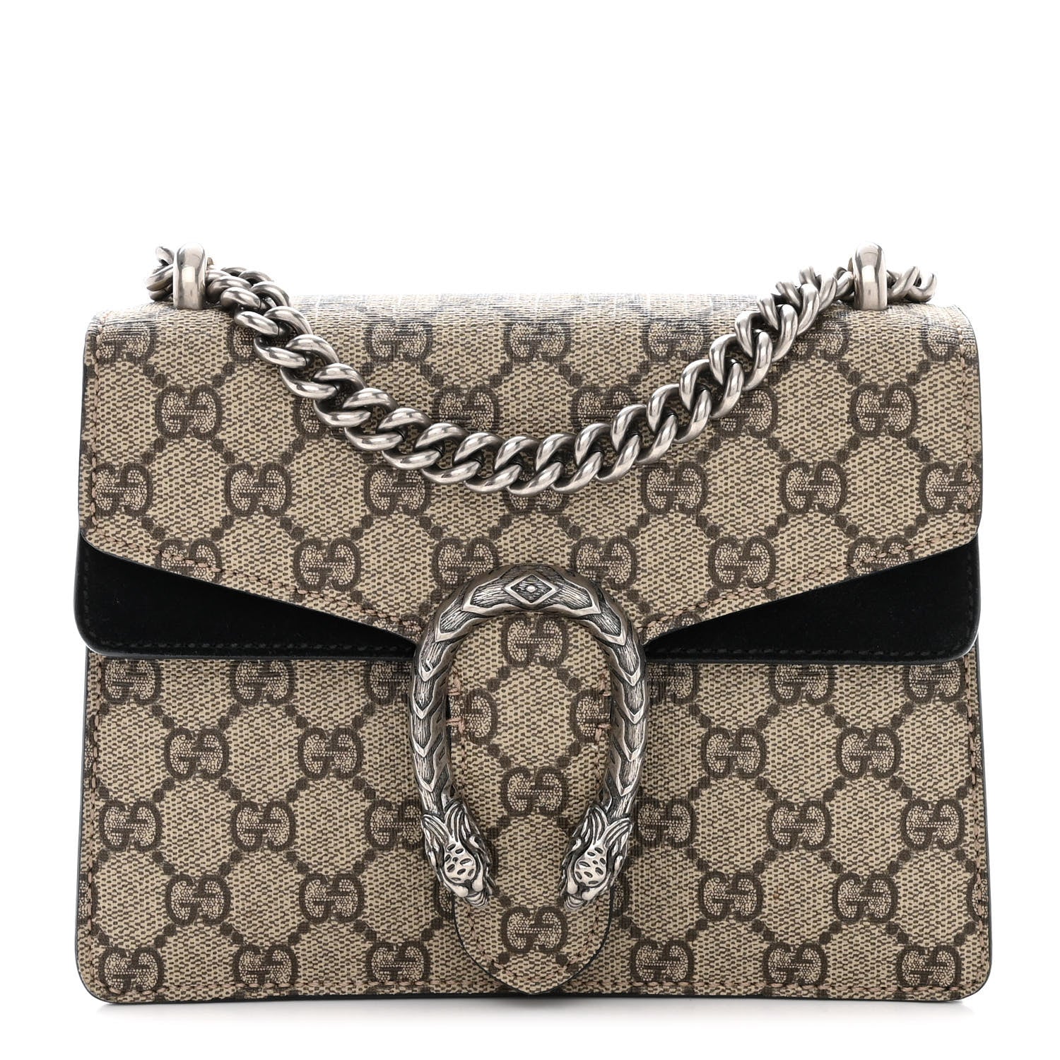Gucci GG Supreme Monogram Mini Dionysus Shoulder Bag Black 1 of 13