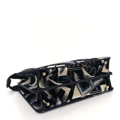 Fendi Velvet Chenille Medium Printed Peekaboo I SEE U Satchel Multicolor 4 of 7