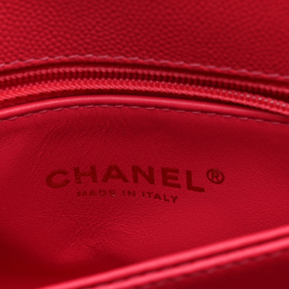 Chanel Caviar Quilted Extra Mini Coco Handle Flap Pink 6 of 10