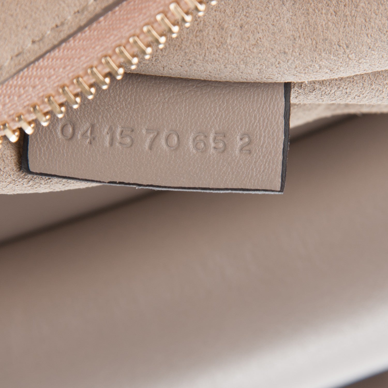 Chloe Calfskin Suede Medium Faye Shoulder Bag Motty Grey 7 of 7