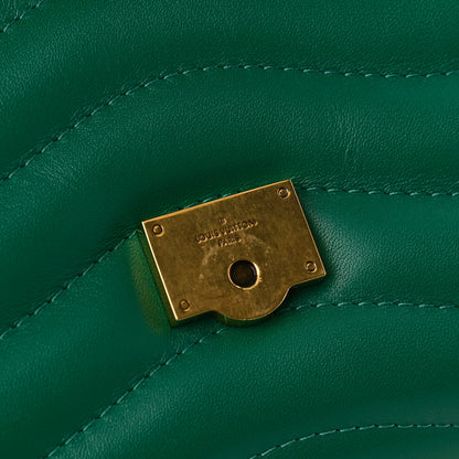 Louis Vuitton Calfskin New Wave Chain Bag MM NM Emerald 7 of 9