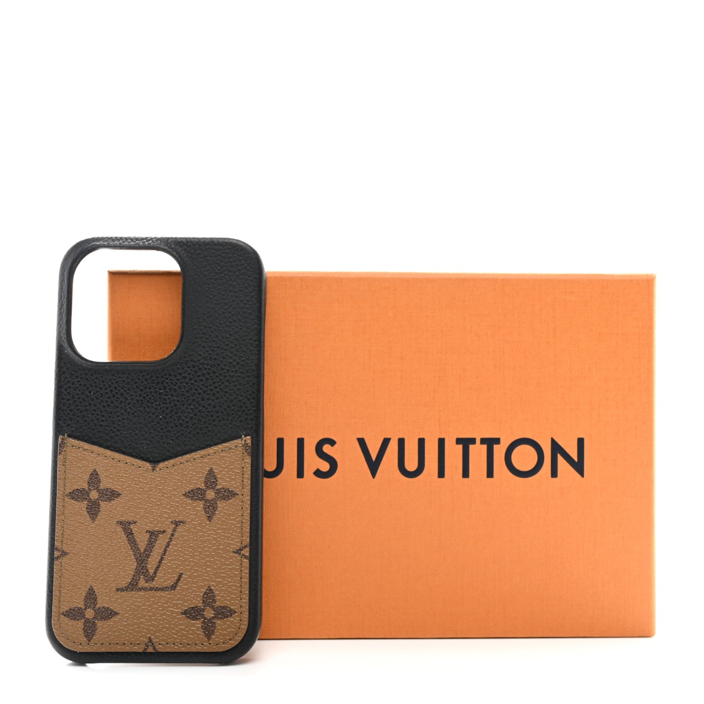 Reverse Monogram Pallas iPhone 14 Pro Bumper Black