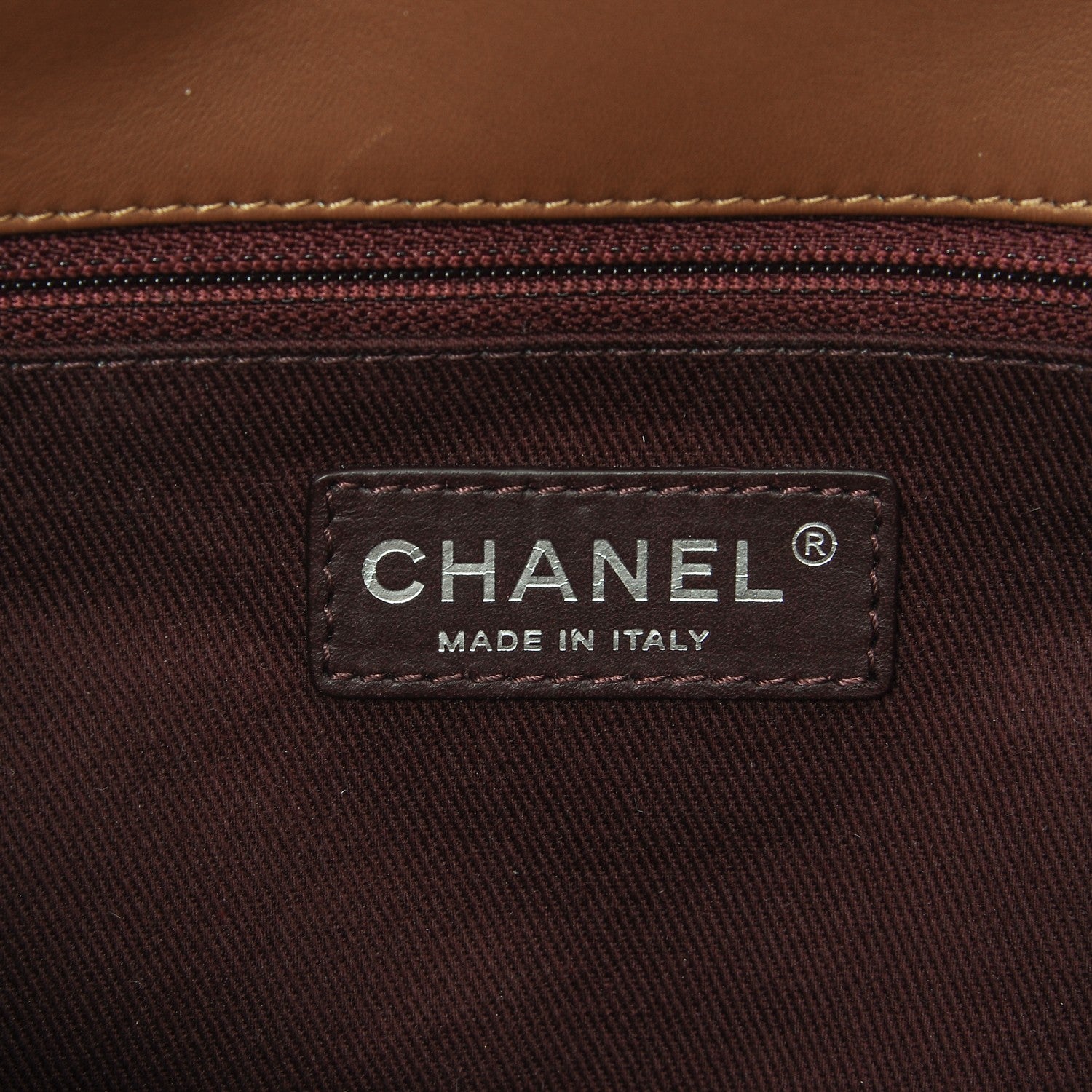 Chanel Lambskin Chevron Double Stitch Jumbo Single Flap Camel 6 of 8