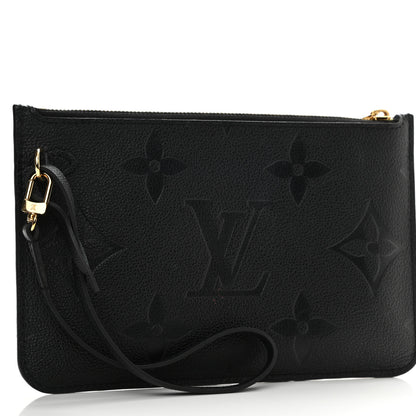 Louis Vuitton Empreinte Monogram Giant Neverfull MM Pochette Black 4 of 9