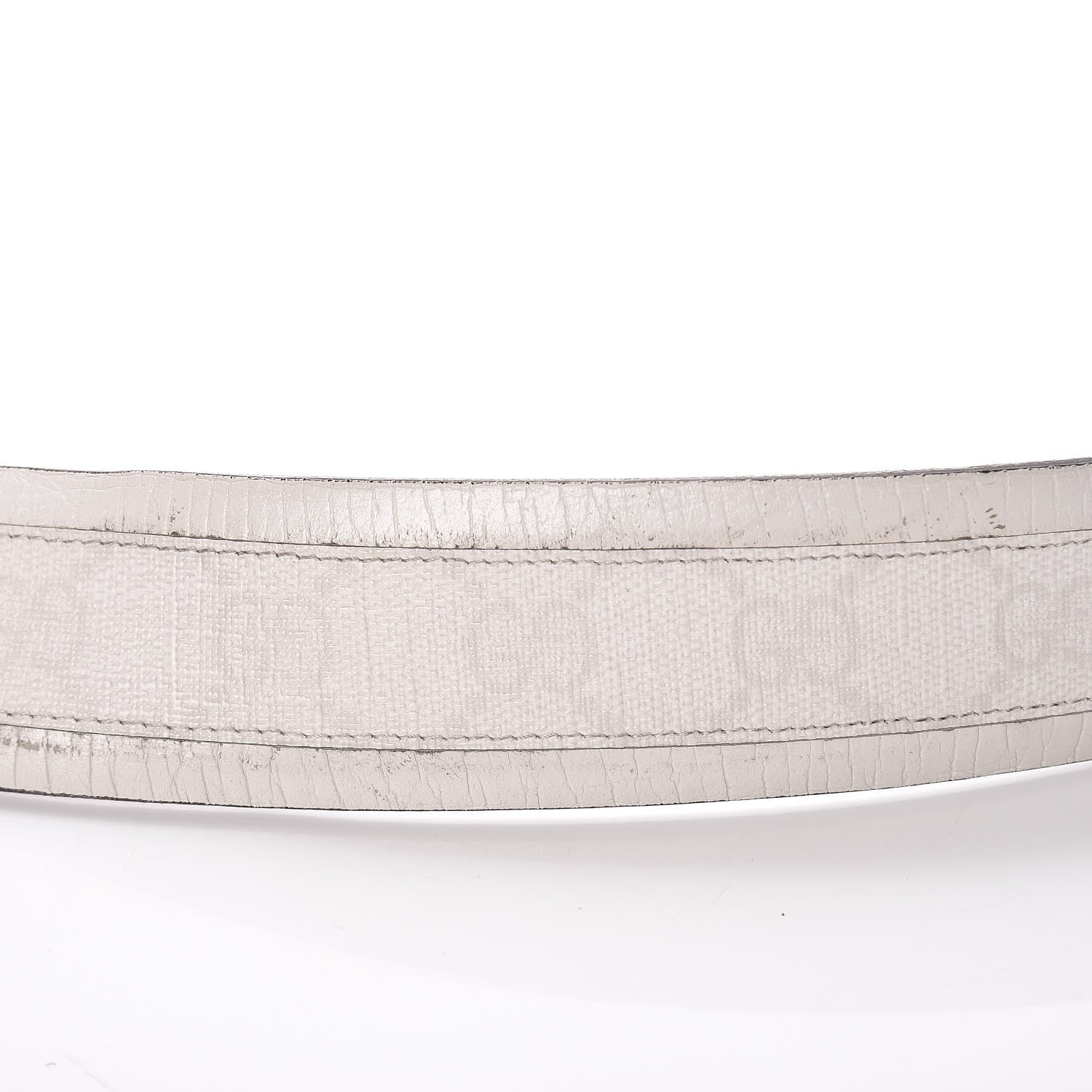 Gucci GG Plus Monogram Calfskin Interlocking G 40mm Belt 95 38 White 9 of 16