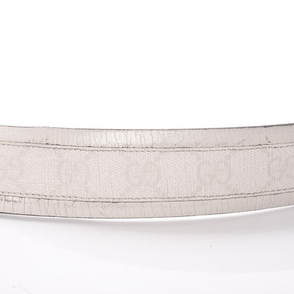 Gucci GG Plus Monogram Calfskin Interlocking G 40mm Belt 95 38 White 9 of 16