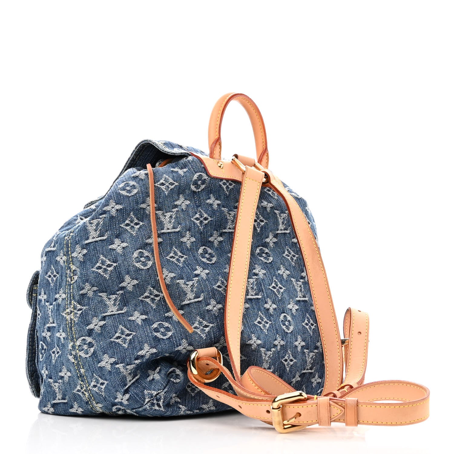 Louis Vuitton Denim Sac a Dos Backpack GM Blue 3 of 9