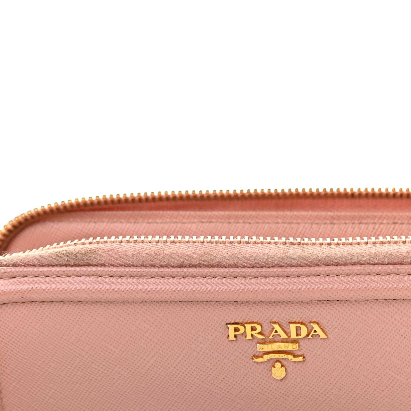 Saffiano Metal Zip Around Wallet Pesco