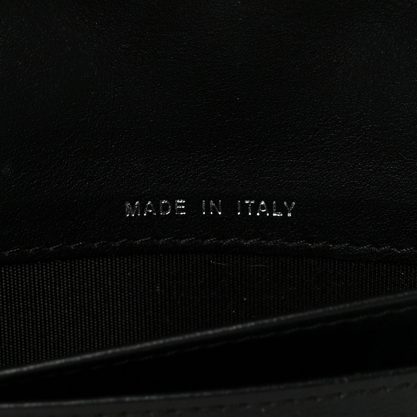 Lambskin Diamond Stitched Yen Wallet Black