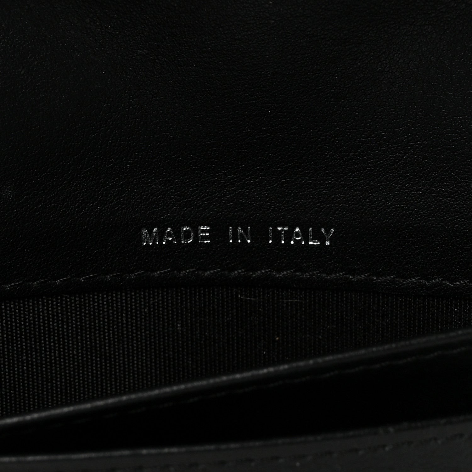 Chanel Lambskin Diamond Stitched Yen Wallet Black 7 of 8