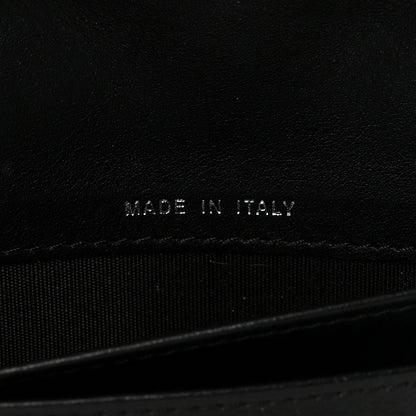 Chanel Lambskin Diamond Stitched Yen Wallet Black 7 of 8