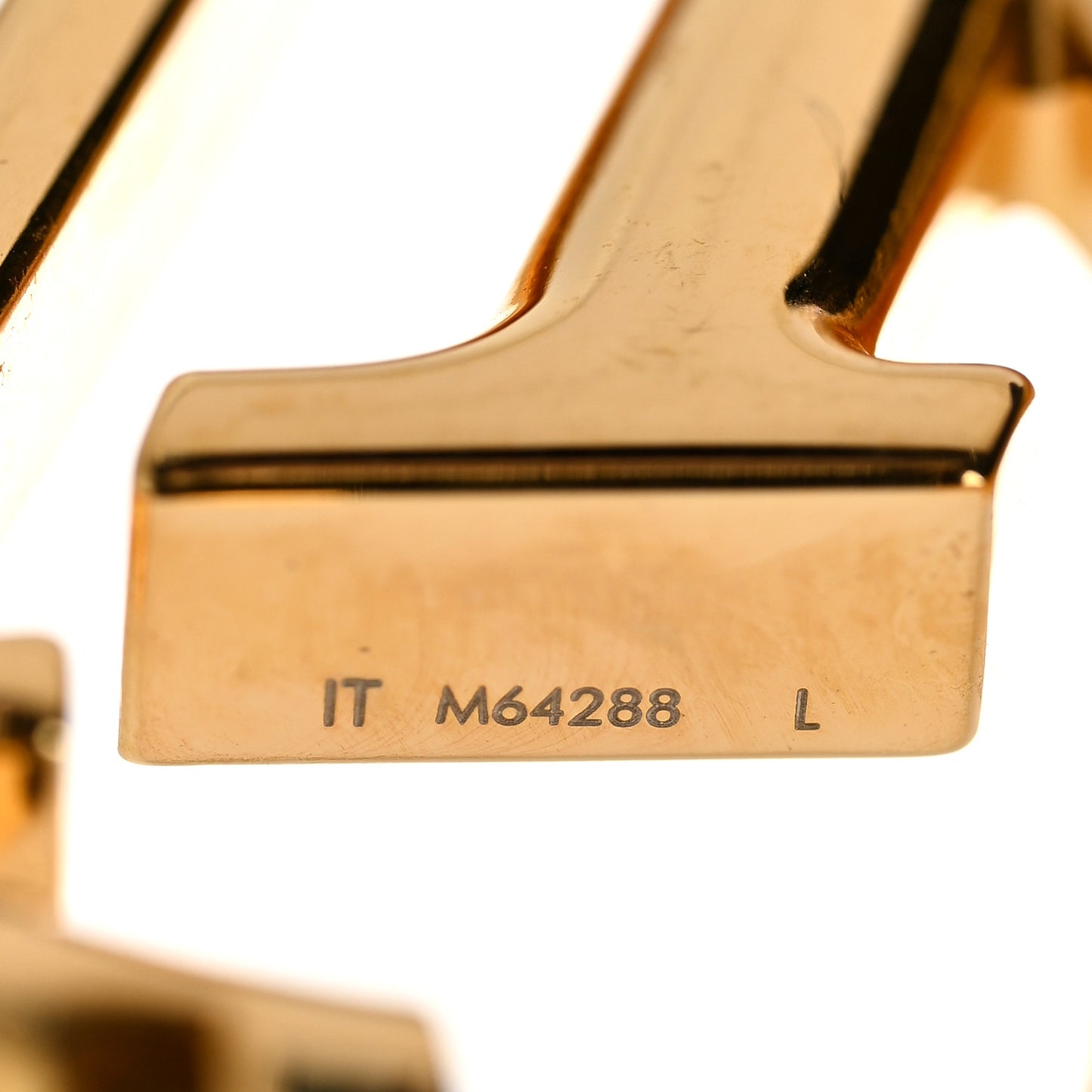 Metal Louise Hoop Earrings Gold