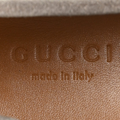 Gucci Suede Horsebit Womens Jordaan Loafers 40 New Fango 8 of 10