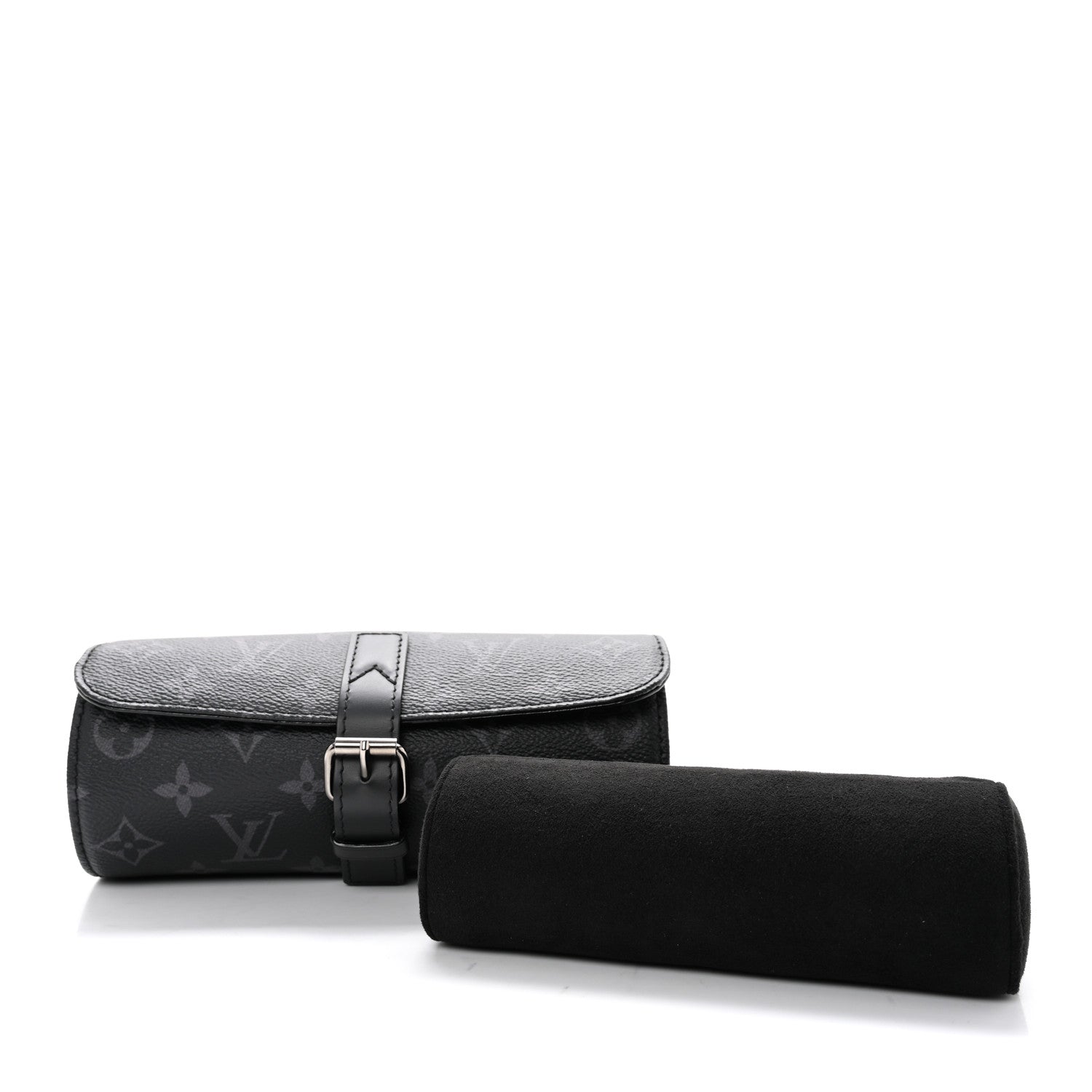Louis Vuitton Monogram Eclipse 3 Watch Travel Case 4 of 10