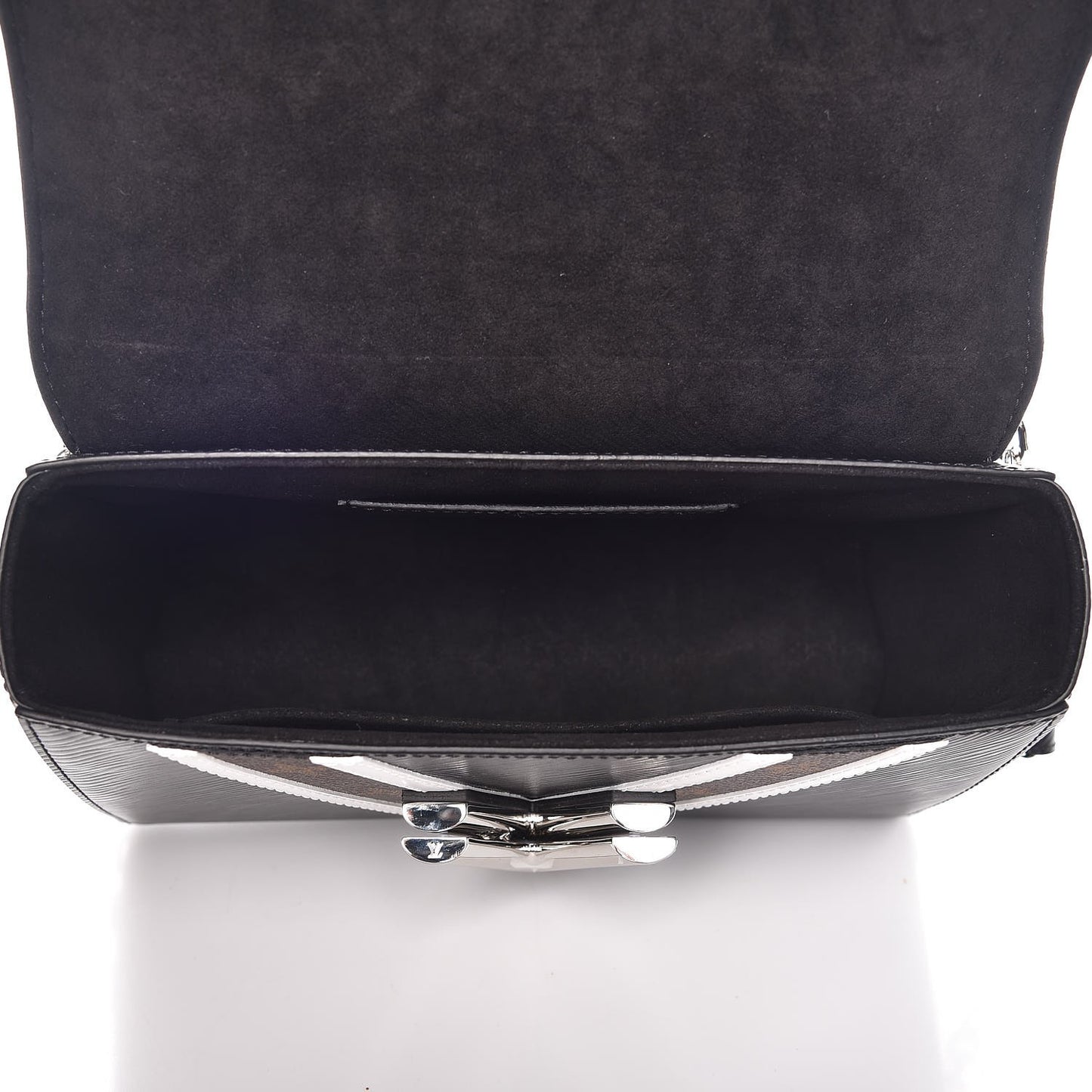 Epi Monogram Twist Shoulder Bag MM Black