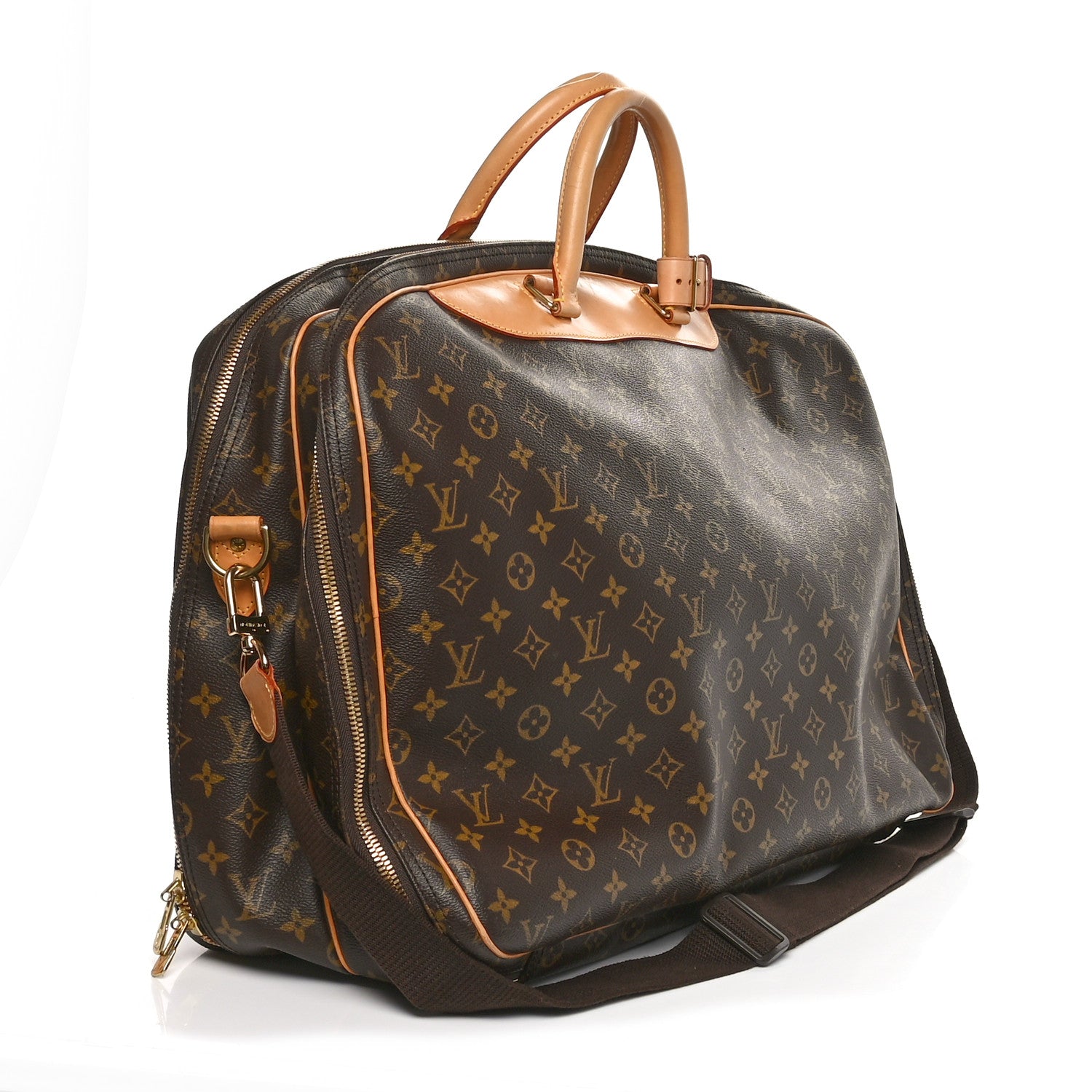 Louis Vuitton Monogram Alize 2 Compartment Luggage Travel Bag 3 of 12