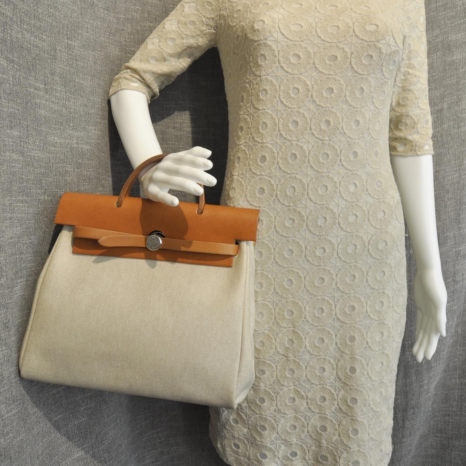 Hermes Toile HERBAG PM Natural 3 of 10