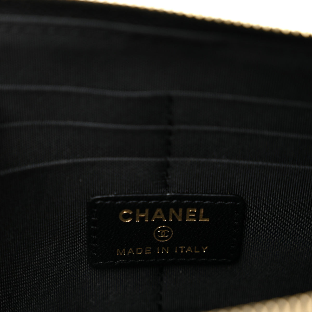 Chanel Lambskin Quilted All About Chanel Charm Wristlet Wallet Black 6 of 11