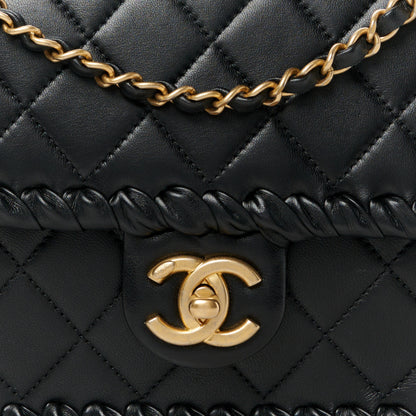 Chanel Calfskin Braided My Own Frame Flap Black 9 of 11