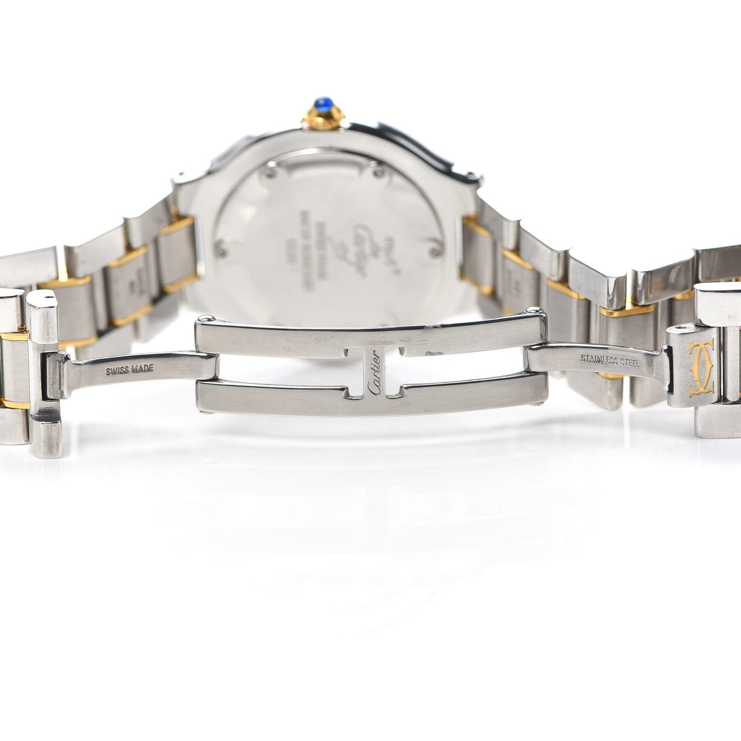 Stainless Steel 18K Yellow Gold 31mm Must De 21 Quartz Watch
