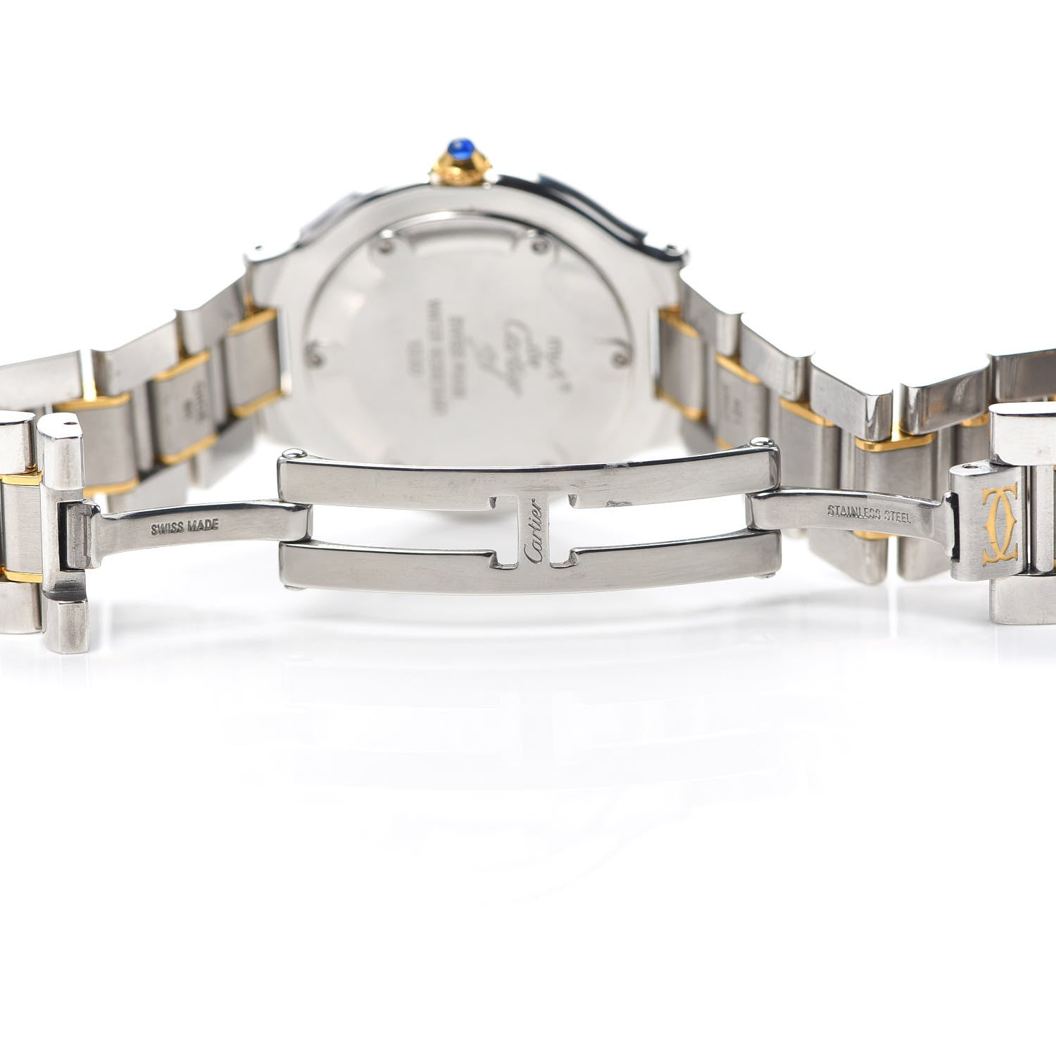 Cartier Stainless Steel 18K Yellow Gold 31mm Must De 21 Quartz Watch 5 of 5