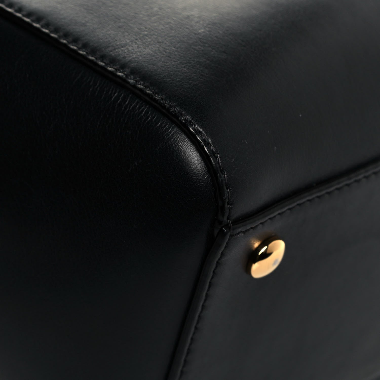 Versace Calfskin Signature Satchel Black 10 of 16
