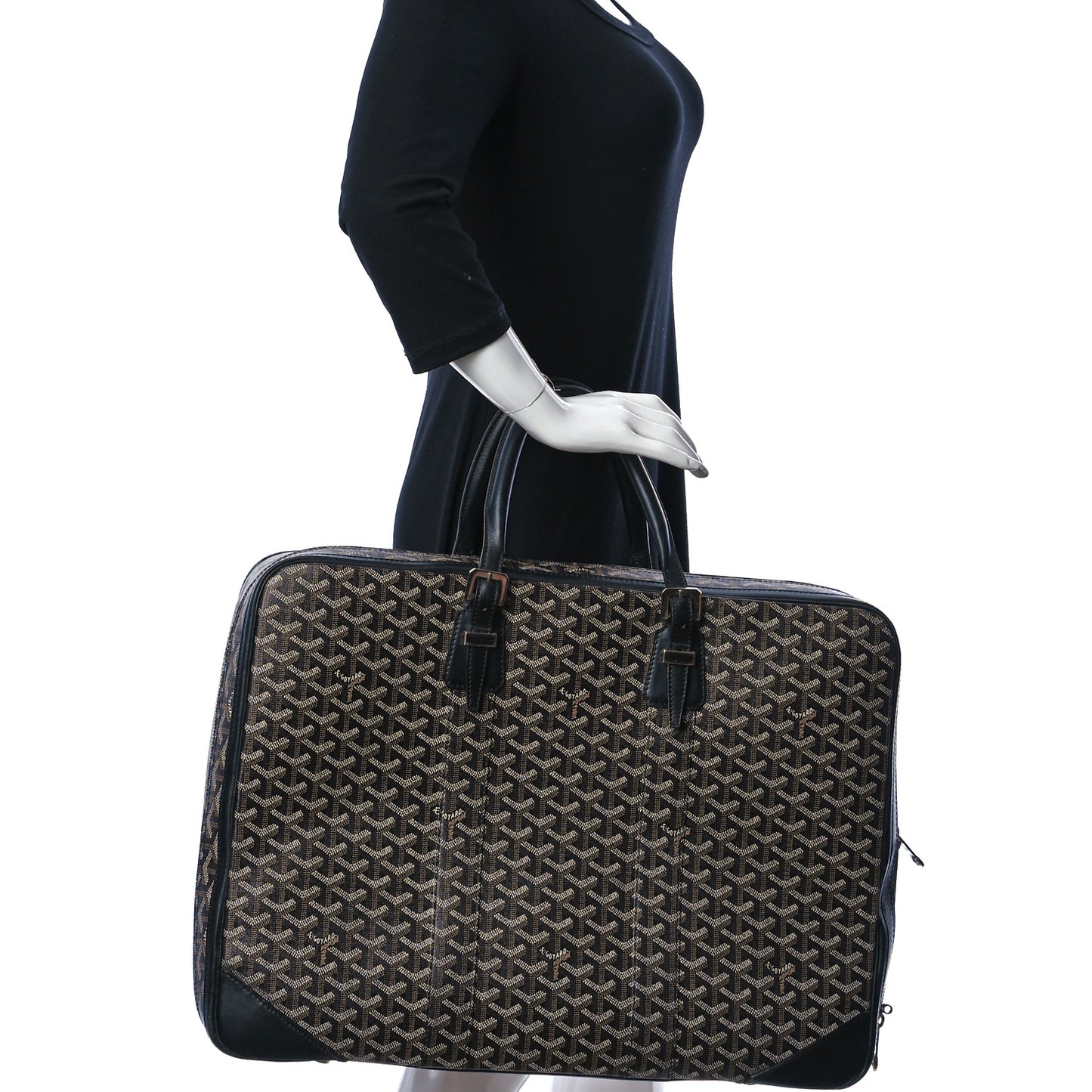 Goyardine Majordome 50 Soft Suitcase Black