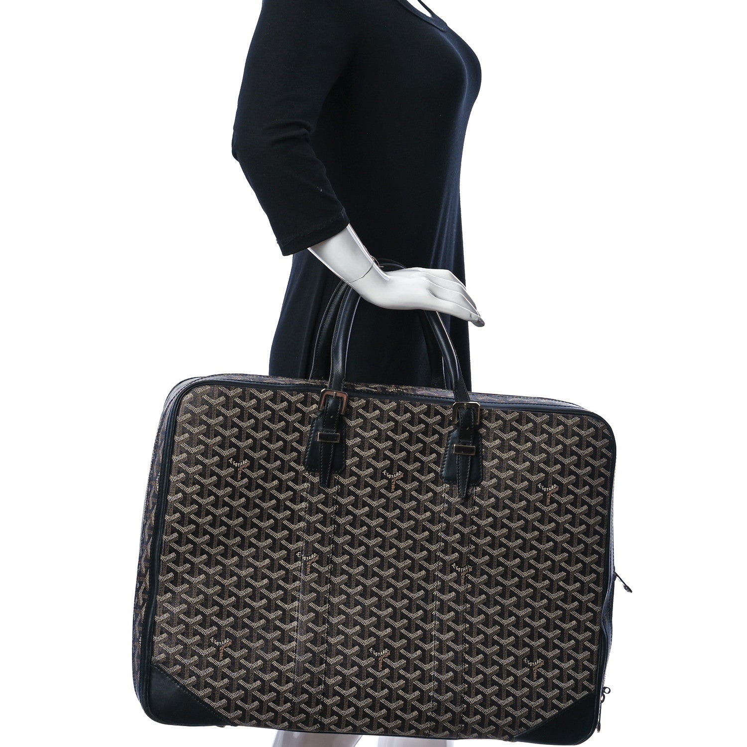 Goyard Goyardine Majordome 50 Soft Suitcase Black 2 of 11