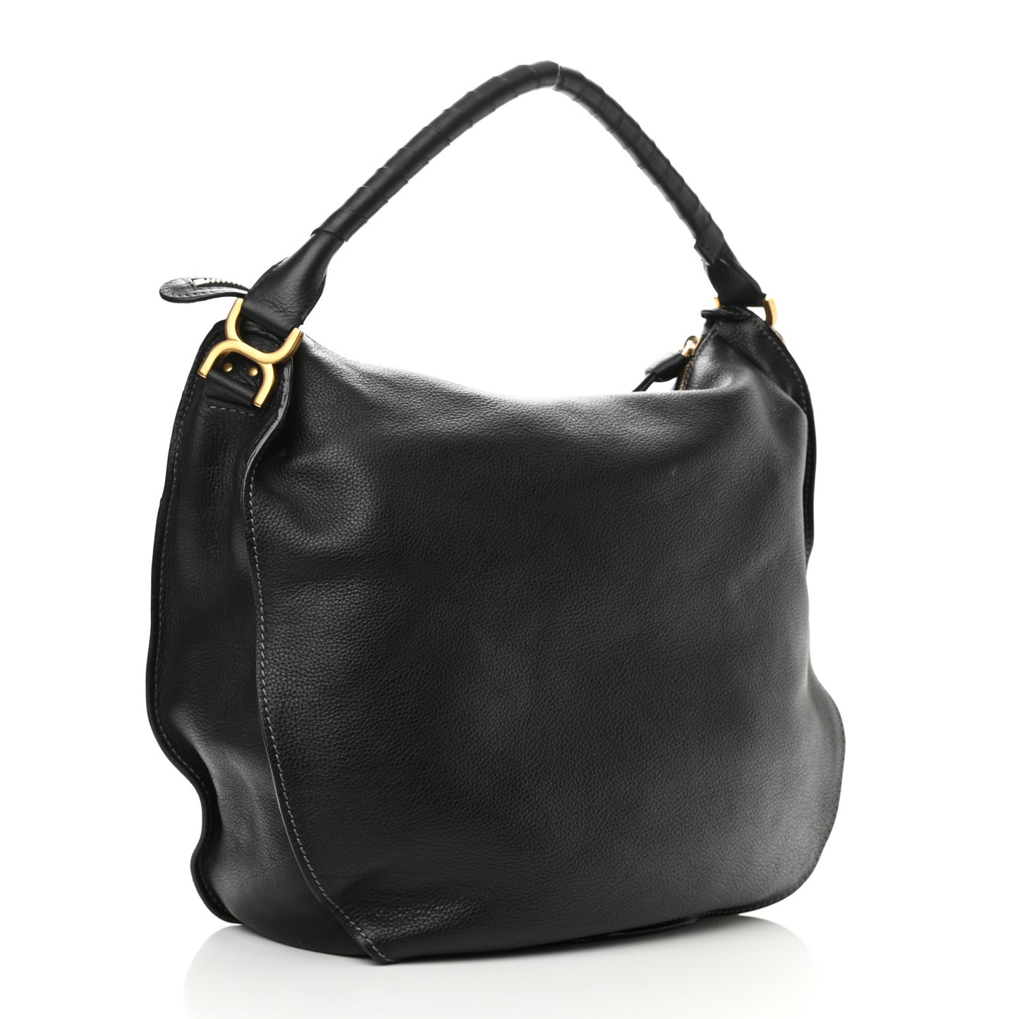 Calfskin Large Marcie Hobo Black