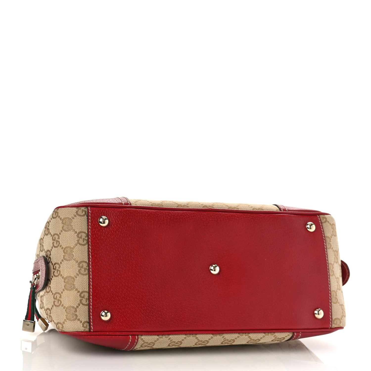 Gucci Monogram Small Princy Satchel Red 4 of 9