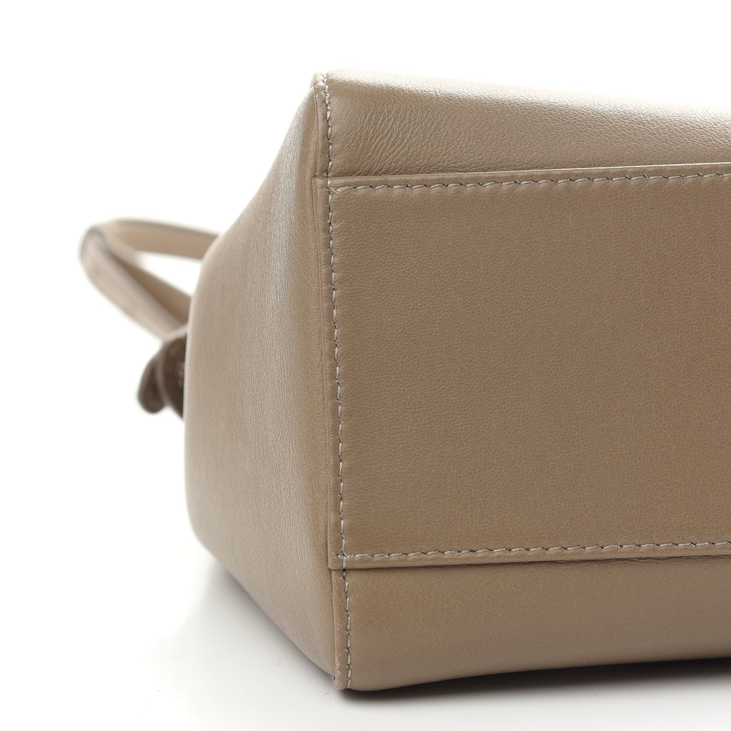 Fendi Nappa Mini Peekaboo Iconic Satchel Tortora 6 of 7