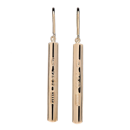 Tiffany 18K Yellow Gold 1837 Bar Drop Earrings 1 of 4