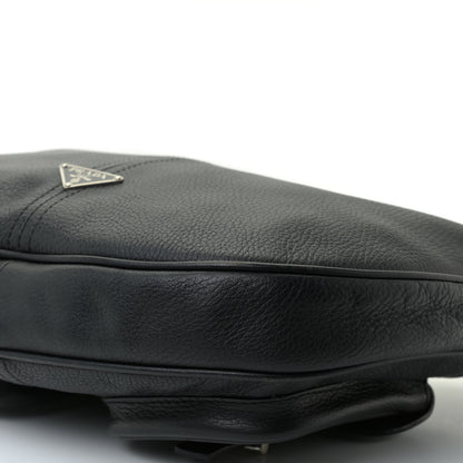 Prada Vitello Daino Pocket Hobo Black 5 of 15