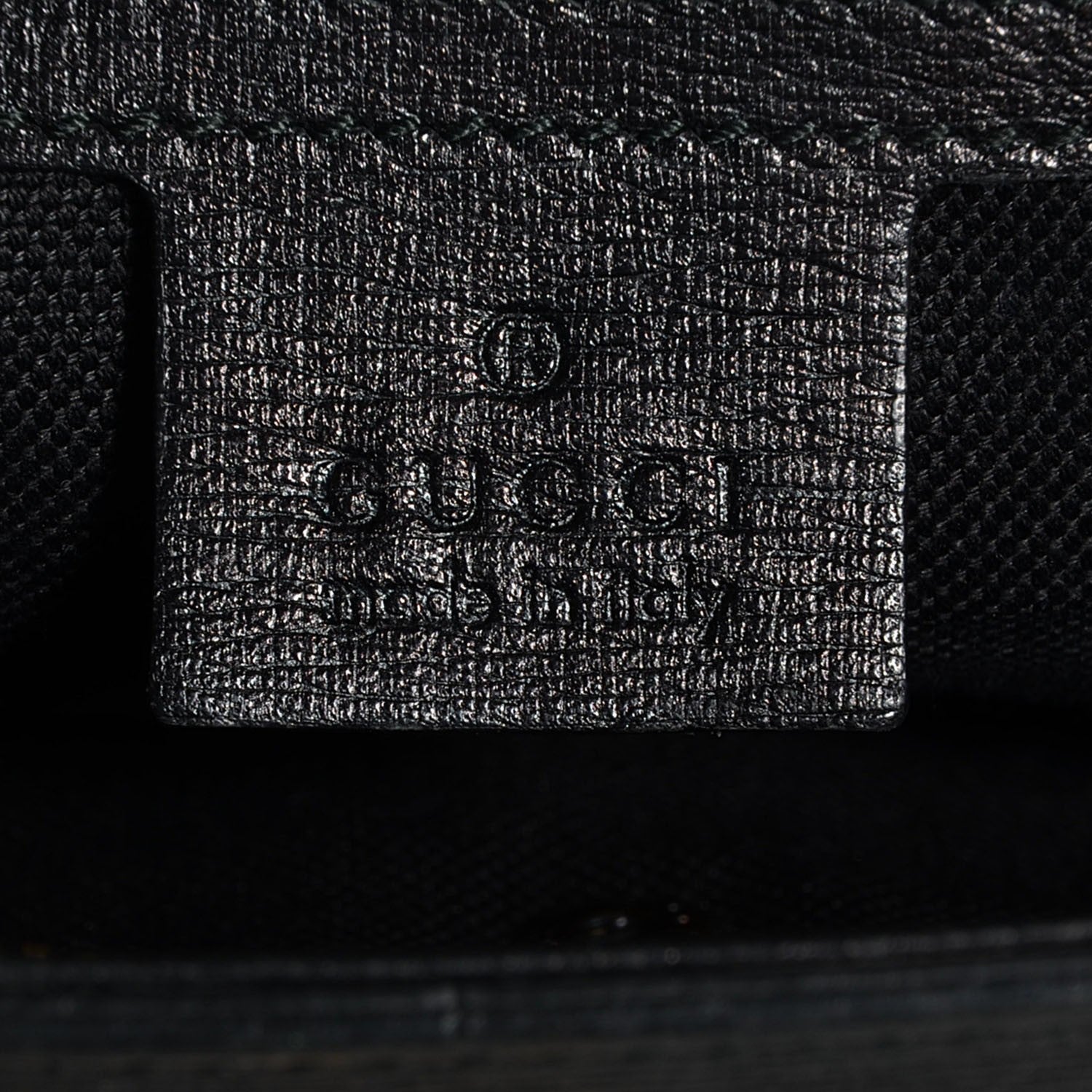 Gucci Textured Calfskin Large Bright Bit Tote Black 6 of 9