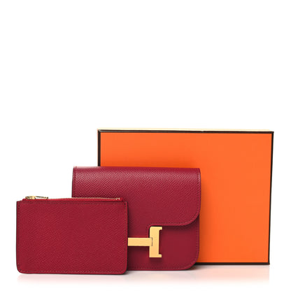 Hermes Epsom Constance Slim Wallet Rubis 11 of 11